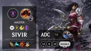 Sivir ADC vs Ezreal - KR Master Patch 10.12