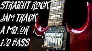 Straight rock backing track no bass