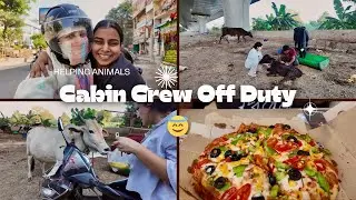 “Cabin Crew Off-Duty 💕 | Gaushala Visit with My Bestie 🐄 | Helping Cows & Spreading Kindness ✨”