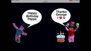 George Pig Celebrates Peppa Pig's Birthday (Happy 24th Birthday Harley Bird)