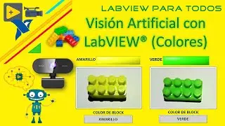Detección de Colores con LabVIEW//VISIÓN ARTIFICIAL CON VISION AND MOTION EN LABVIEW