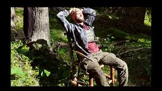 Bushcraft Holzstuhl ohne Nägel oder Strick, ASMR