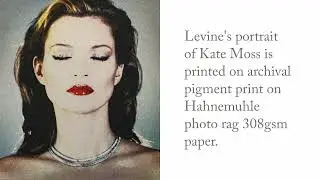 Chris Levine's portrait of Kate Moss 'Stillness is a Portal to the Divine'