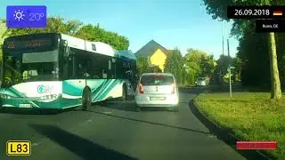 Driving through Nordrhein-Westfalen (Germany) from Bonn to Sankt Augustin 26.09.2018 Timelapse x4