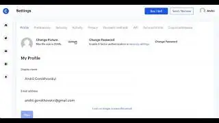 How to change profile picture in Coinbase?