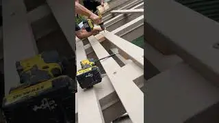 Simpson 5 inch screws #woodworking #diy #patio #dewalt #howto #satisfying#viral #foryourpage