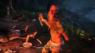 Far Cry Primal - The Peak of Oros: Wogah Hits Himself In The Nuts w Grappling Hook, Takkar Cutscene