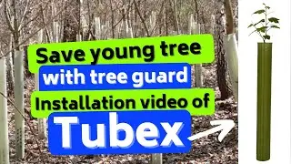 Save young tree with tree guard,Installation video of tubex