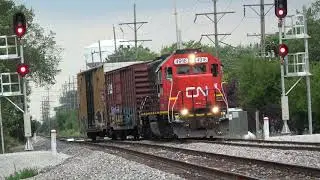 Old GTW# 4916 Pulls The Addison Local East At Broadview Illinois