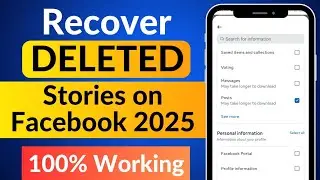 How to Recover Deleted Stories on Facebook (2025) | Restore Deleted Facebook Stories