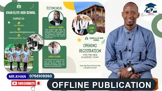 Designing a Brochure in MS Publisher | Offline Publication:(New Curriculum)