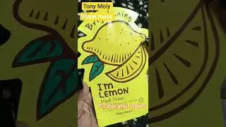 Best sheet mask for glowing and brightening skin @Tony and Moly ₹100