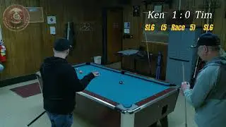 Live APA Match on 3/3 Ken Ackroyd SL6 vs Tim Seaman SL6 (Race To  5)