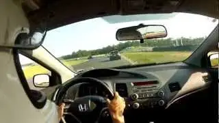 Stock 2008 Honda Civic Si Track Day Helmet Cam NASA HPDE 2 NJMP Thunderbolt 5/27/12