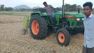 Eicher 557 57hp tractor | kartar baler performance | #livingatvillage