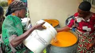 Village Mothers Cooking Abacha (African Salad) For A Marriage Ceremony 💖💖💖
