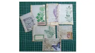 Let's make ephemera series: transparent book page pocket: Roxy Creations wk31 #roxysweeklychallenge