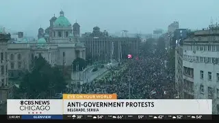 Anti-government protests held in Belgrade, Serbia