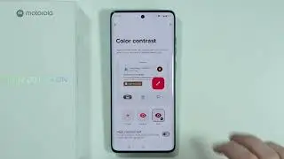 Motorola Edge 60 Fusion: как изменить цветовой контраст