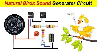 How to make Birds Sound Generator Circuit using Transistors || SKR Electronics Lab
