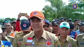 GANJAR PRANOWO TINJAU TANGGUL JEBOL DI DS TRIMULYO GUNTUR DEMAK ll SATPOL PP DEMAK
