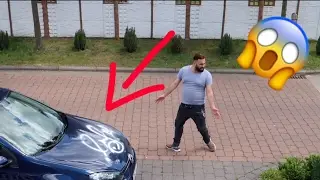 Kreidespray PRANK an SAMI'S AUTO 😨😱