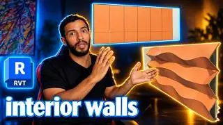 REVIT how to make interior walls and parametric walls كيفية صنع الجدران الداخلية و البارامترية