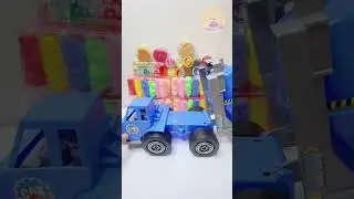 Industrial ASMR | Tiny Cement Mixer Handles Magic Sand