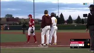 Casey Daiss gets the save Nebraska Husker Softball vs Minnesota 5/3/24