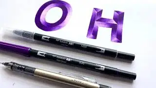 How to Create Beveled Letters with Tombow ABT PRO Markers | Michaels