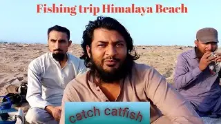 fishing trip Himalaya Beach near manora Beach// catch catfish queen fish// Karachi fishing//