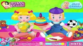 ღ Barbie Twins Babysitter - Baby Games for Kids
