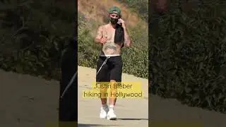 Justin Bieber take solo hike in Hollywood hills