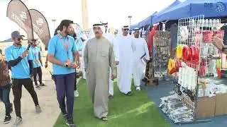 سعود بن راشد المعلا يزور مهرجان أم القيوين لصيد الأسماك