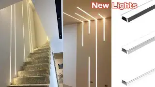 How to Make a Profile Lights Installation in Staircase front Wall