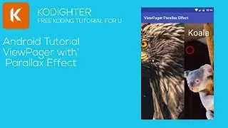 Android Studio Tutorial - ViewPager with Parallax Effect