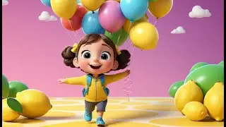 Lemon Parade &ndash; Count the Yellow Friends! | Fun Counting Song for Kids | Sunny Fruit Adventure Rhyme