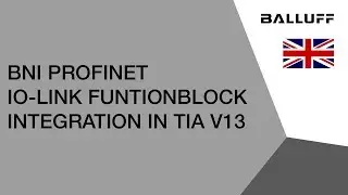 BNI Profinet IO-Link FunctionBlock Integration in TIA V13