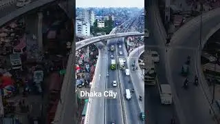 City Flyover Dhaka Bangladesh #shorts #aerialview #drones #citylife #flyover #bangladesh #youtube