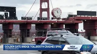 Golden Gate Bridge toll plaza crashes are spiking this year