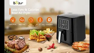 Bear 6QT Digital Air Fryer with LED Digital Touch Screen
