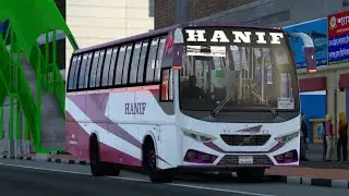 Dhaka To Panchagarh | Hanif FUSO BM117 | GMT BD MAP v3.0 Beta4 | GMT Garage