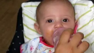 My baby is eating