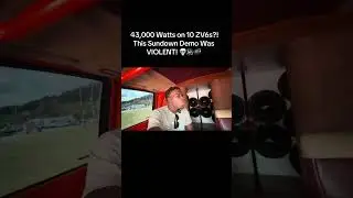 43,000 Watts on 10 ZV6s?! This Sundown Demo Was VIOLENt! 💀🔊💣#SundownZV6  #CarAudioDemo