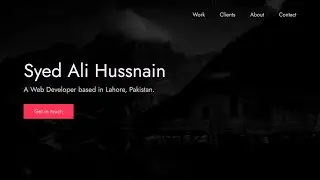 Build a responsive portfolio website using HTML, CSS and JavaScript | Part 3