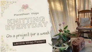 Knitting every single day on one Project - Lamina Wrap by Ambah O'brien #knitting #handmadewithlove