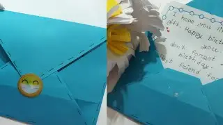 How to make paper letter envelope ✉️ No scissor, no glue 💗   try it 🪴 
