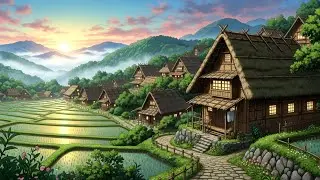 Rain Sounds & nostalgic anime life I Hauraku