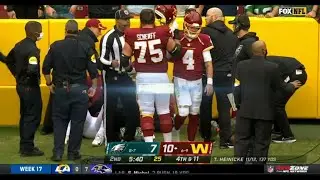 Ricky Seals-Jones Hits Camera Man on Sidelines Both the Camera Man and Ricky Seals-Jones Get Hurt