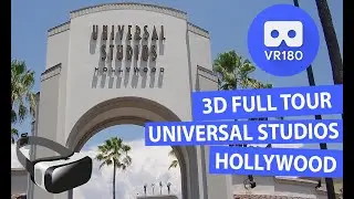 Universal Studios Hollywood 2019 Full Tour and Overview | Universal Studios [3D VR180 Video]